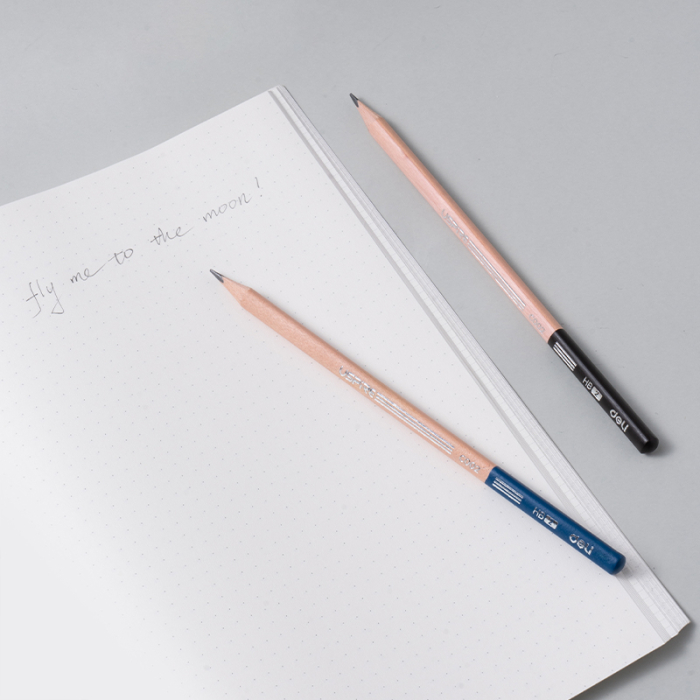 Creion grafit HB fără gumă Deli [5]