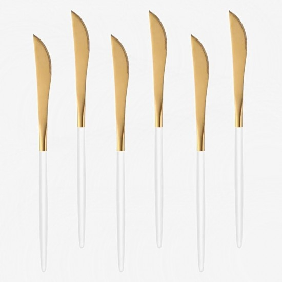 Cutit inox deluxe diverse culori 6buc/set [3]