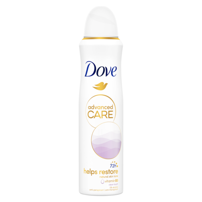 DOVE ANTIPERSPIRANT DEO 150ML ADVANCED CARE HELPS RESTORE [1]