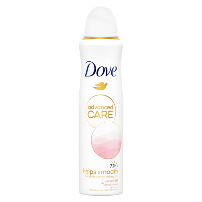 DOVE ANTIPERSPIRANT DEO 150ML ADVANCED CARE HELPS SMOOTH [1]