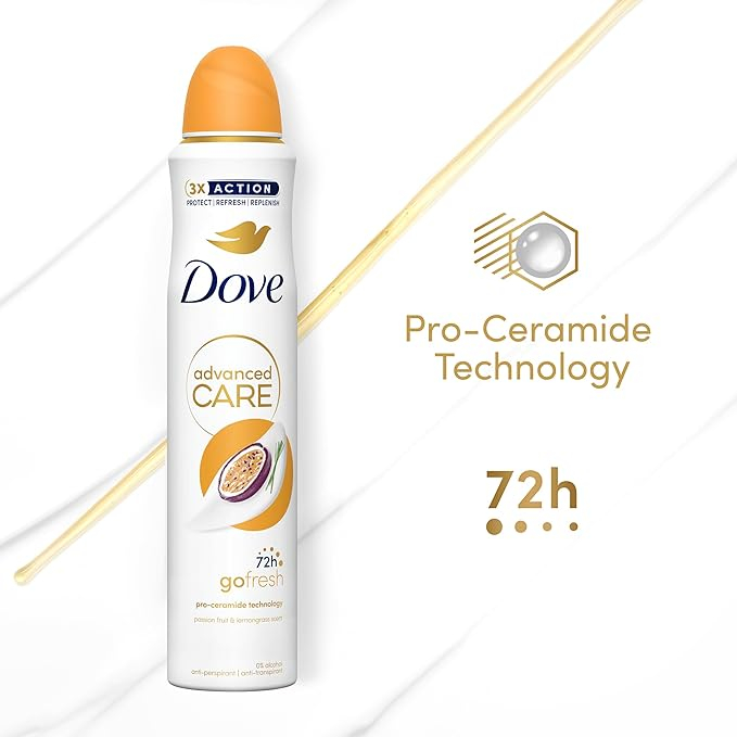 DOVE ANTIPERSPIRANT DEO 250ML ADVANCED CARE FRESH PASSION FRUIT [2]