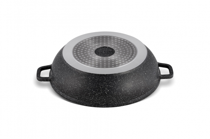 Edenberg cratita joasa aluminiu marmurata cu capac sticla 3.3l 28cm eb-8134 [3]