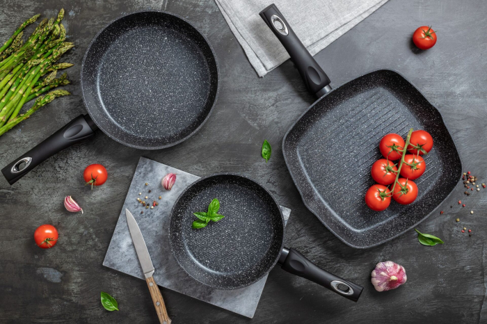 Edenberg set tigai 3pcs aluminiu marmurat 20/24cm +grill 28cm eb-1732 [2]