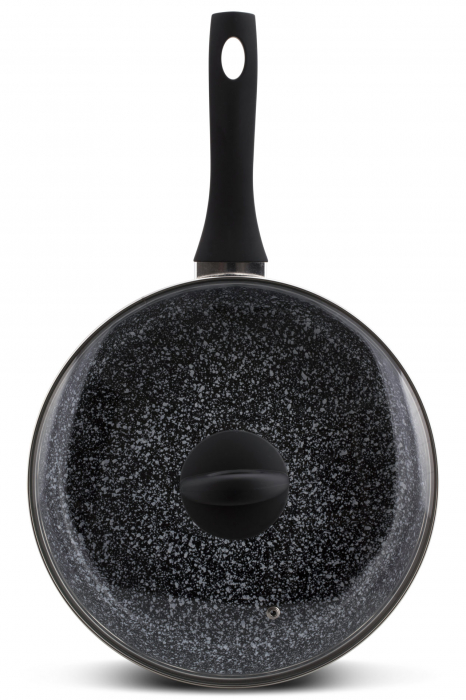 Edenberg tigaie nonstick granit cu capac sticla 28cm eb-3440 [3]