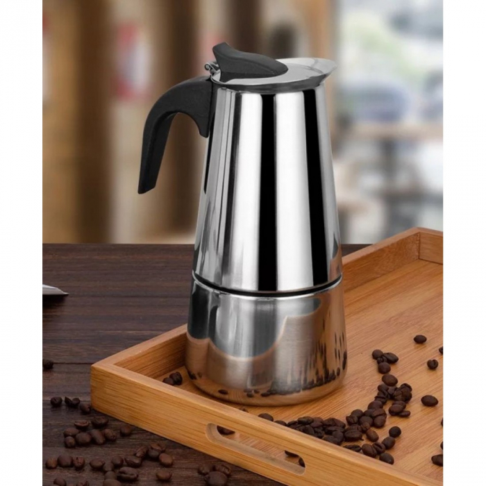 Espresor Manual din Inox – 6 Cești (Model MX) [3]