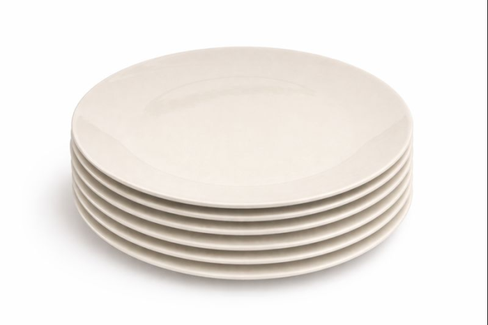 Farfurie din Portelan Alba 25.5 cm - 6 Buc / Set [2]