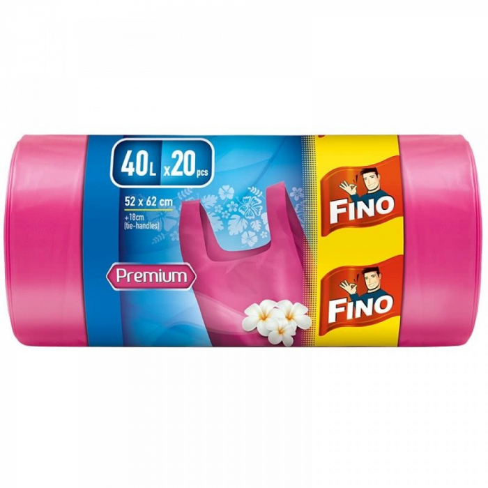 Fino saci menaj color premium 40l 20buc parfumati 52x62cm [1]