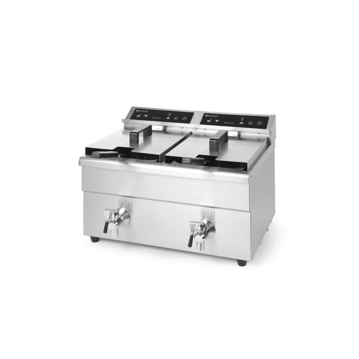 Friteuza dubla cu inductie 2x8 lt, corp inox, 2x3500W, Hendi Kitchen Line, functie boost pentru incalzire rapida, Hendi, 580x485x(H)406 mm [7]