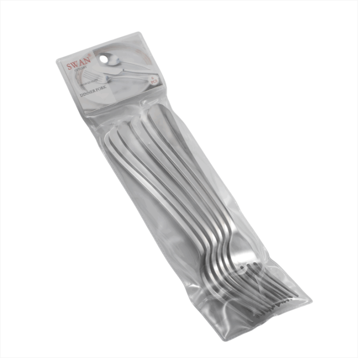 Furculiță din Inox – Baguette - 6 Buc / Set [4]