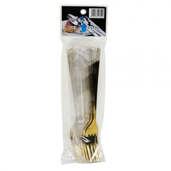 Furculita inox deluxe gold 6buc/set wow [2]