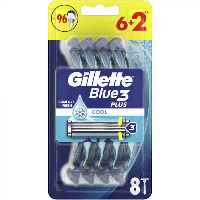 Gillette aparat ras blue3 6+2buc cool [1]