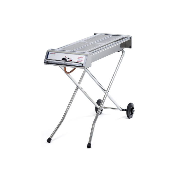 Grătar barbecue pe gaz Xenon Pro, inox, suprafață grill 86 x 26 cm, 7,5 kW, bază pliabilă și mobilă, pentru uz exterior [3]