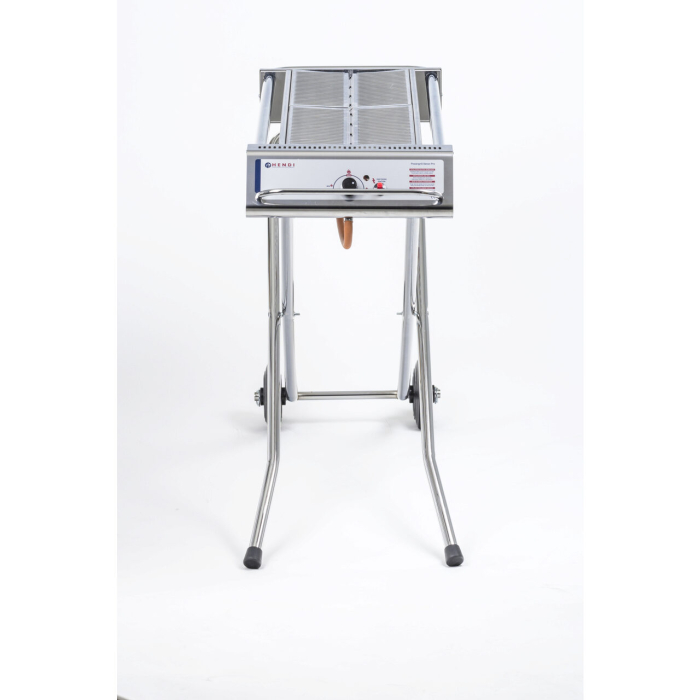 Grătar barbecue pe gaz Xenon Pro, inox, suprafață grill 86 x 26 cm, 7,5 kW, bază pliabilă și mobilă, pentru uz exterior [2]