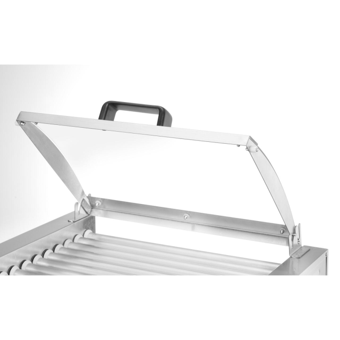 Grătar rulant pentru cârnați, 1 zonă cu capac economizor de energie, HENDI, 9 role, 230V/790W, 566x450x(H)259mm [2]