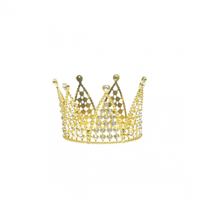 Inel pentru Șerveț Masă, Model Coroniță – Fier + PVC | 5 x 7,5 cm [1]