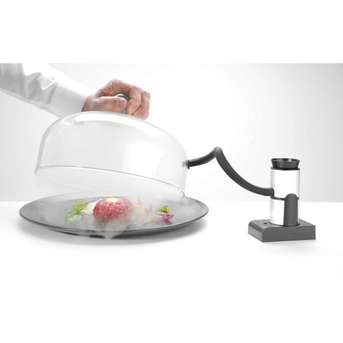 Infuzor de fum Hendi, camera detasabila, filtru integrat, furtun flexibil de cauciuc (30 cm), Aluminiu, 90x54x122 mm [6]