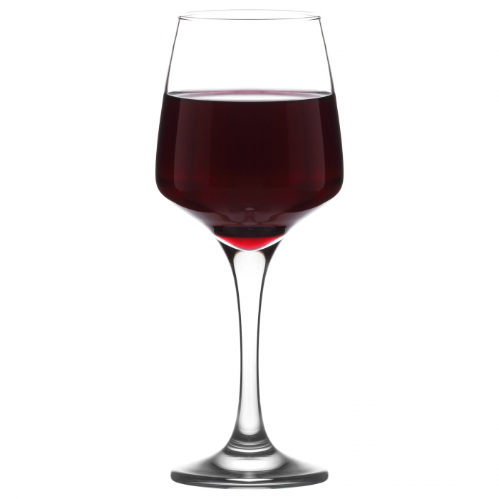 Pahare cu Picior Lav Lal 569, 330 ml, Sticlă Transparentă, 6 Buc / Set [6]