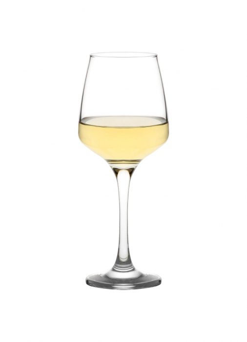 Pahare cu Picior Lav Lal 569, 330 ml, Sticlă Transparentă, 6 Buc / Set [2]