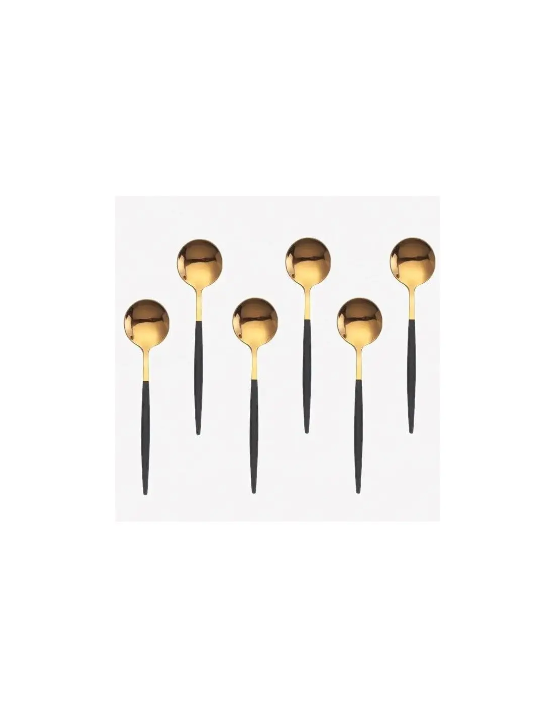 Lingura inox deluxe diverse culori 6buc/set super wow [1]