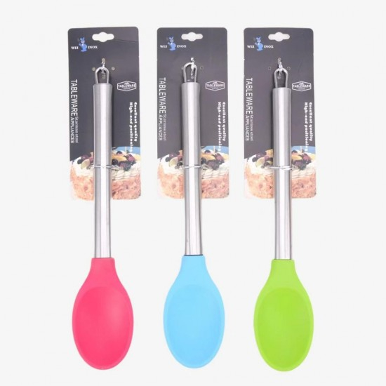 Lingura de silicon cu maner de inox mx [3]