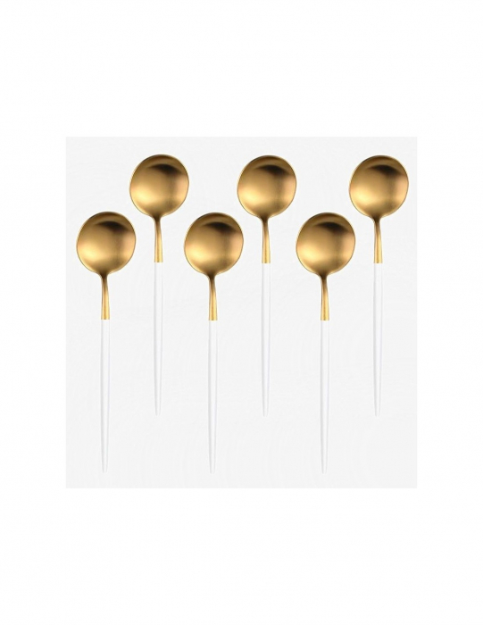 Lingurita inox deluxe diverse culori 6buc/set lux wow [2]
