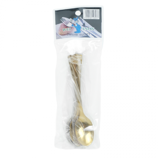 Lingurita inox deluxe gold 6buc/set lux wow [3]