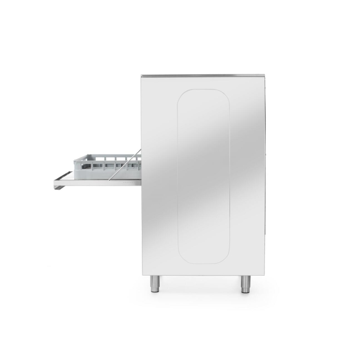 Masina de spalat vase, 50x60, electronica, cu dozator de detergent si pompa de scurgere, 400V, HENDI, 400V/7100W, 595x730x(H)1340mm [4]