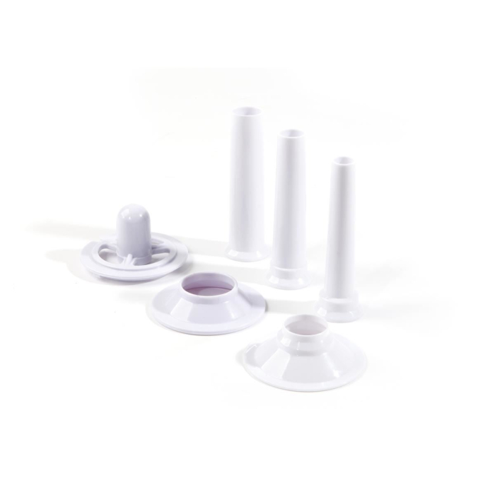 Masina de tocat carne, 2 discuri taiere incluse 4 si 7 mm, 3 accesorii umplere carnati 12, 15, 20 mm, Hendi 198, corp aluminiu, palnie fonta, 400W [5]