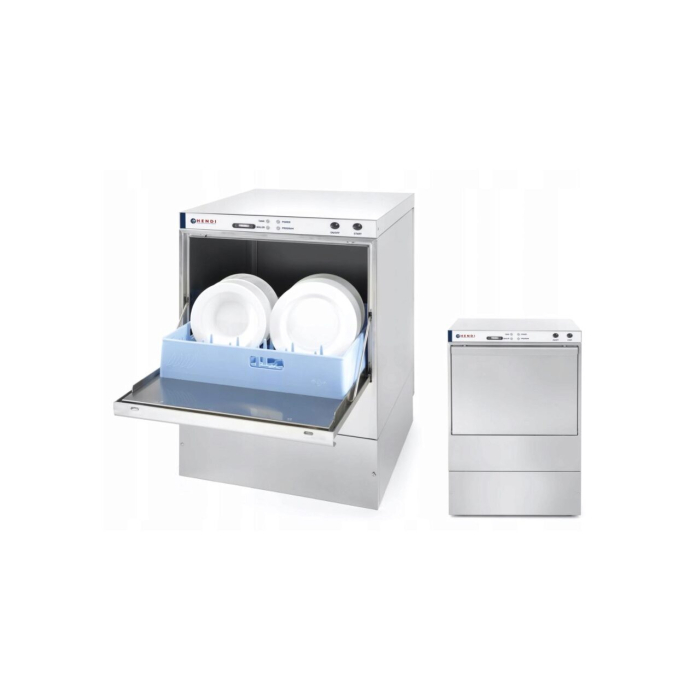 Masina profesionala de spalat vase K 50 50 x 50 control electromecanic 6600 W Hendi Inox 570x600(+370)x(H)830 mm [2]