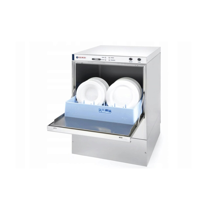 Masina profesionala de spalat vase K 50 cu pompa de detergent 50 x 50 control electromecanic 400 W Hendi Inox 570x600(+370)x(H)830 mm [3]