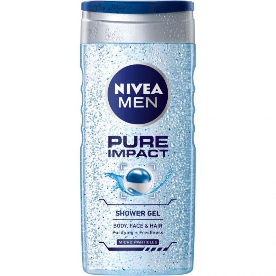 Nivea gel dus 250ml men pure impact [1]