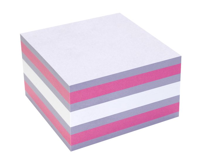 Notes adeziv Info Notes 75 × 75 mm – Roz / Violet / Alb, 450 file  [2]
