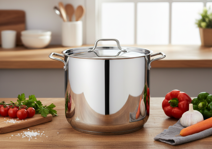 Oală din inox cu capac, 30 cm, 20,50 l [3]