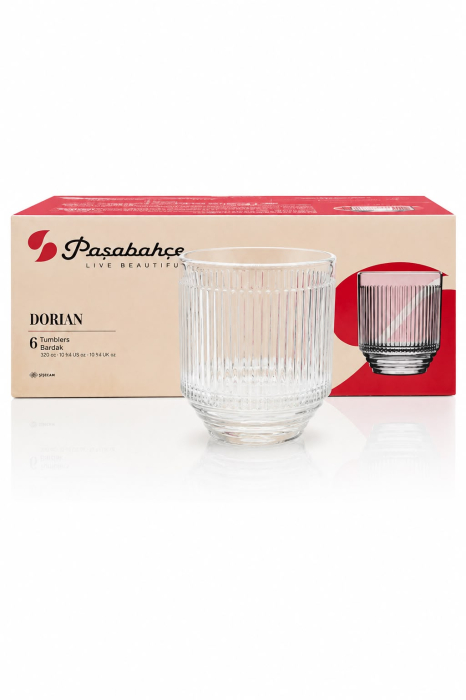 Pahar de apă DORIAN din sticlă, 300 ml [2]