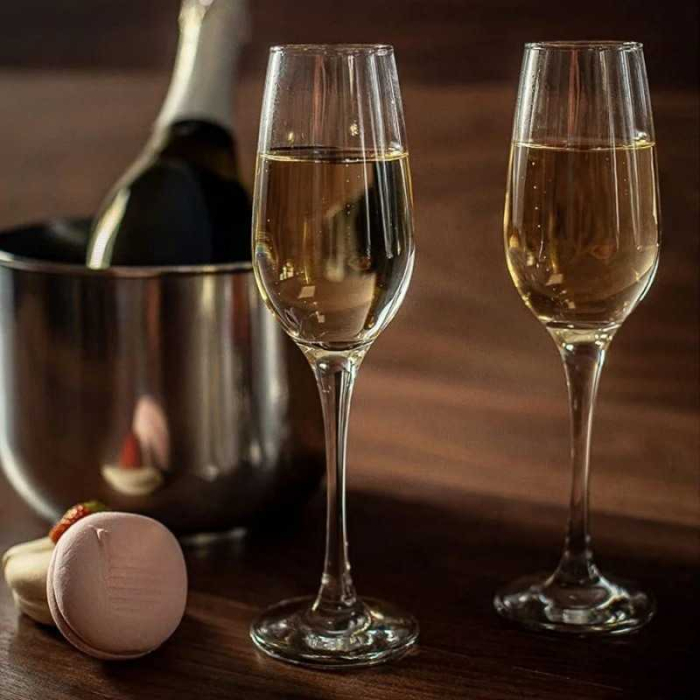 Pahar de Șampanie AMBER 200 cc din Sticlă – Eleganță pentru Momente Speciale [3]