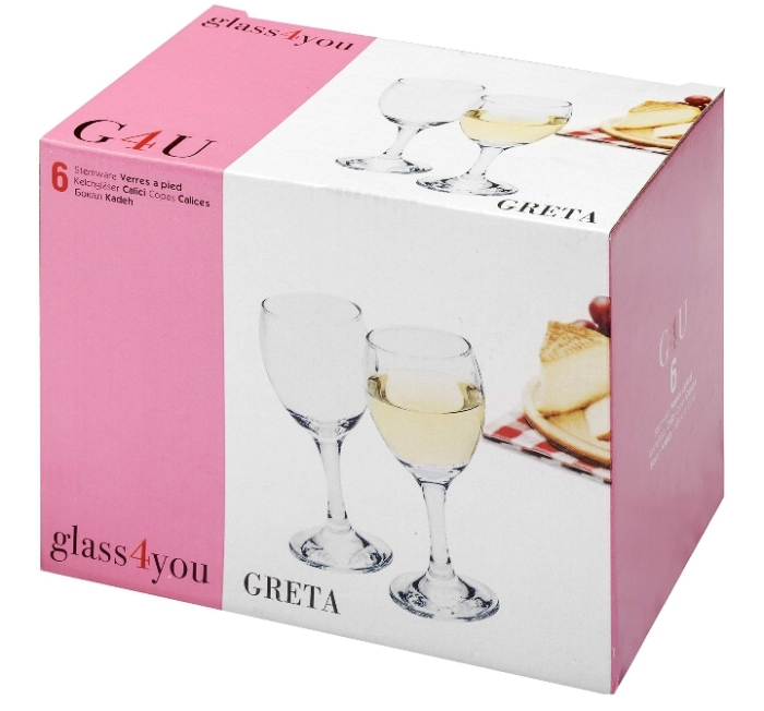 Pahar de vin din sticlă Greta G4u, 340 ml [2]