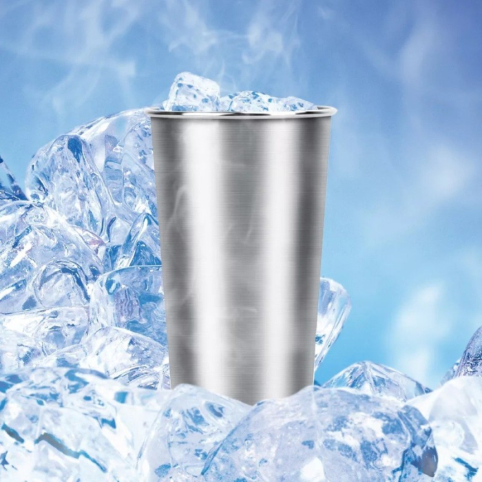 Pahar din inox, aprox. 450 ml, 8 × 12 cm [3]