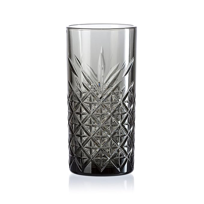 Pahar long drink Pasabahce 52800G TIMELESS 450 ml, gri transparent [4]