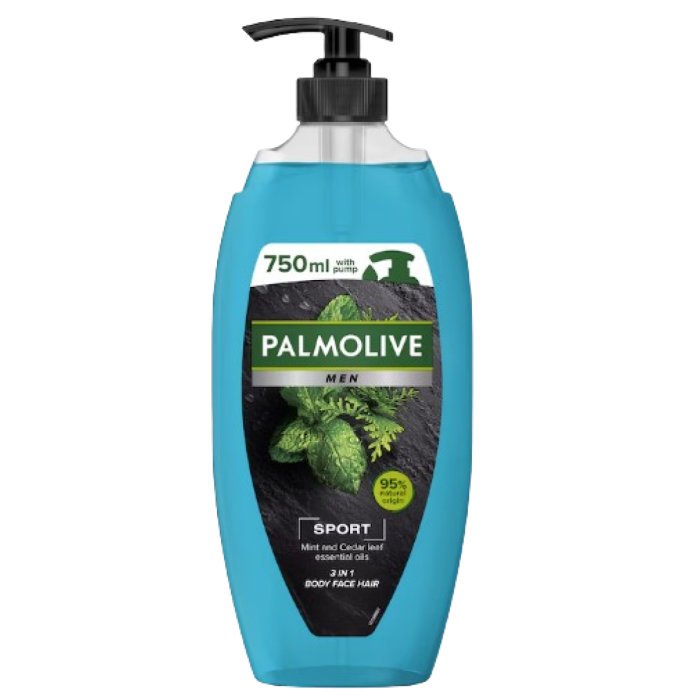 Palmolive gel dus pompita 750 ml men sport mint cedar oil [1]