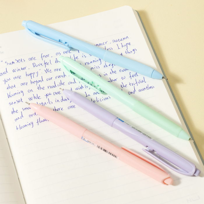 Pix cu mecanism 0,7 mm, corp pastel albastru – Roball Deli [3]