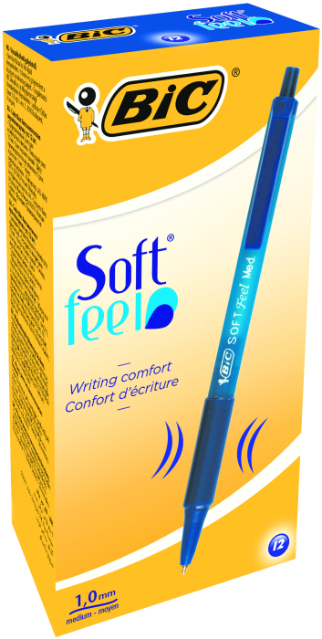 Pix cu mecanism albastru Soft Feel – BIC [3]