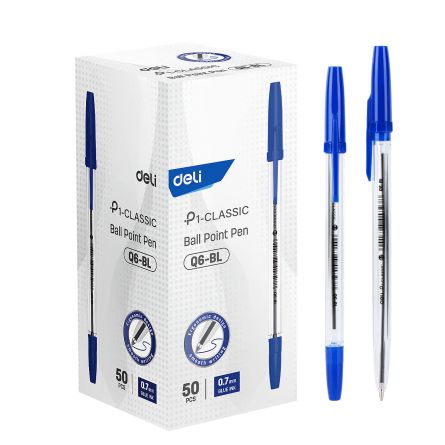 Pix de Unică Folosință 0.7 mm Transparent Albastru – DELI [2]