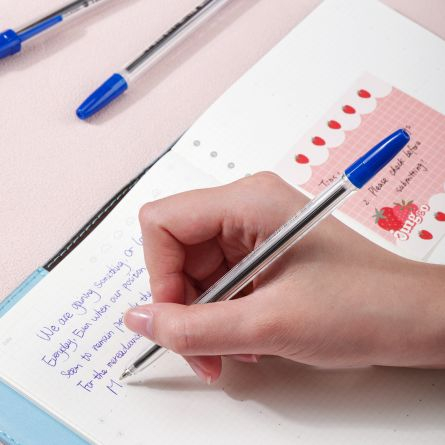 Pix de Unică Folosință 0.7 mm Transparent Albastru – DELI [3]