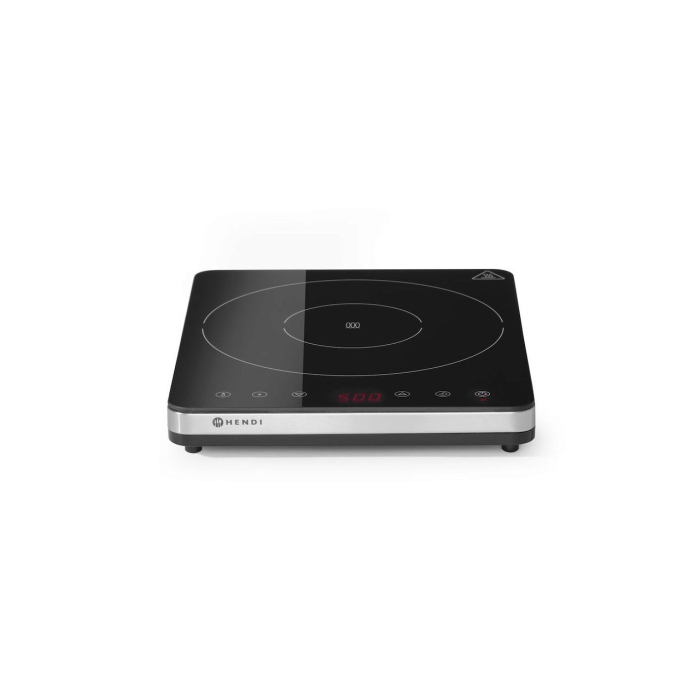 Plita cu inductie profesionala, Hendi, model 2000W, control digital, corp inox, 296x370x(H)42mm [3]