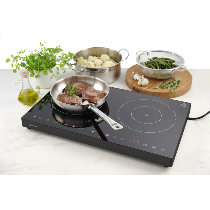 Plita dubla cu inductie Black Line, 3500W, 608x370x(H)61mm [4]