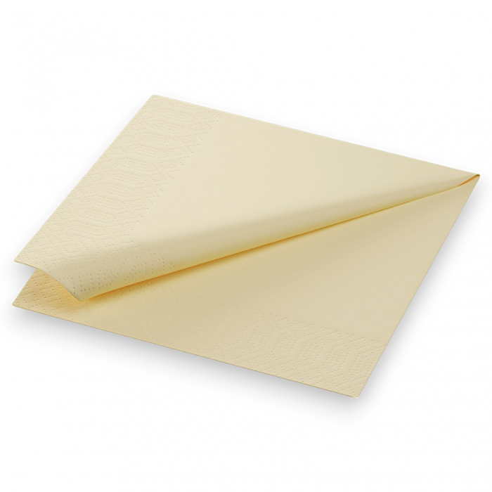 Șervețele Crem – 2 Straturi | 33x33 cm | Celuloză 100% - 250 Buc / Pachet [1]