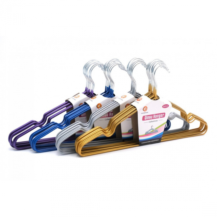 Set 10 Umerașe Haine Metalice – 40.5 cm, Culori Asortate [4]