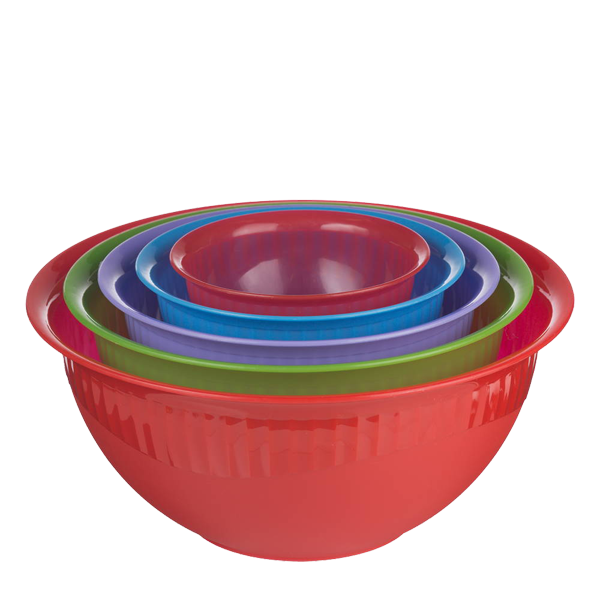 Set 5 boluri din plastic colorate - 0.35l/0.75l/1.3l/2.2l/3.4l [2]