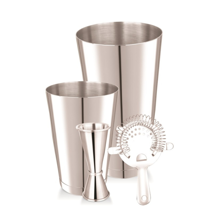 Set cocktail Barvello din inox, 4 piese, cu shakere de 500 și 750 ml [2]