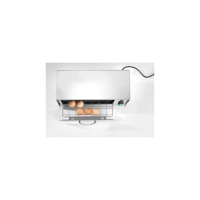 Sterilizator oua Hendi, 32 W, dezinfectare cu lampi UV, capacitate 10 oua, Argintiu, Inox [2]